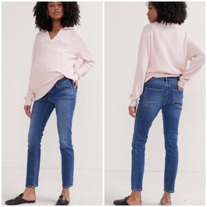 Hatch The Slim Maternity Jeans in Blue Indigo